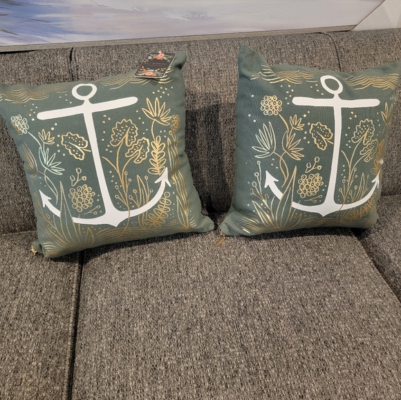 New Anchor 2 Pillows set Rifle Paper Co - Picture 3 of 9